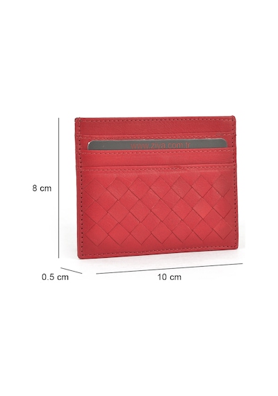 Ziya, Unisex Hakiki Deri Kartlık 1539852z05 Kırmızı 1539852z05 225 Kırmızı