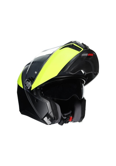 Tourmodular Motosiklet Kaskı Çene Açılır Kask Multi Balanca Matt Black Yellow L Diğer