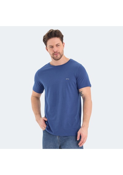 Slazenger ROSALVA Erkek  Saks Mavi Tişört