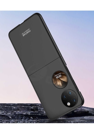 Rba Aksesuar Huawei P50 Pocket Kılıf Rba Sert Kıpta Kapak - Rose Gold Altın