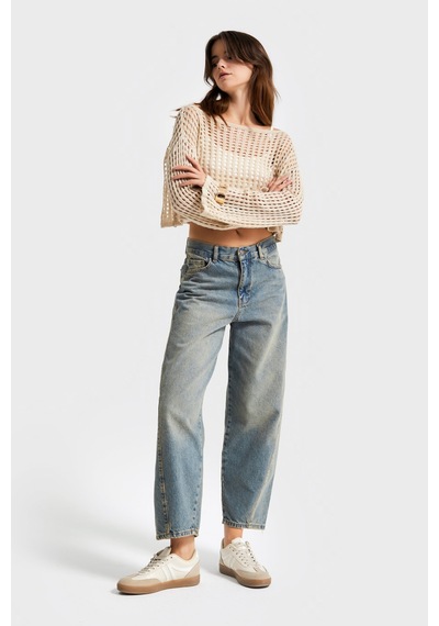 Itsbasic Kadın T.kot Rengi Venüs 2s5-65 Carrot Fit Rahat Kesim %100 Koton Denim Jean