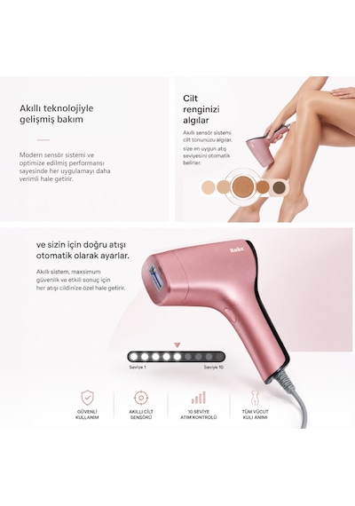 ROBX A05 Ipl 3 Milyon Atım Akıllı Cilt Tanıma Ultra Seri Atım 3 Başlıklı Lazer Epilasyon Cihazı