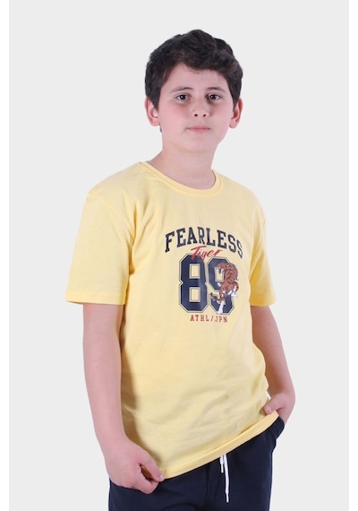 Fyk Kids Erkek Çocuk Alt-üst Kapri-tişört Takım Sarı
