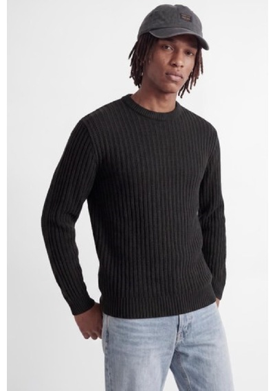 Jack & Jones Jjjaxon Erkek Bisiklet Yaka Triko Kazak Günlük Şık Siyah