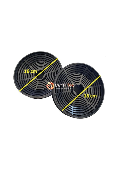 Arçelik Ade 606-3 S Davlumbaz Aspiratör Için Uyumlu Karbon Filtre Güçlü Koku Giderici 2 Li Set