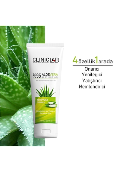 Cliniclab Aloe Vera %95 Yatıştırıcı ve Onarıcı Jel 150 ML