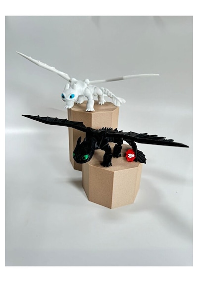 Hayatvsanat Dişsiz Toothless Ejderhanı Nasıl Eğitirsin Gecenin Ve Işığın Öfkesi Figür 2'li (No Color)