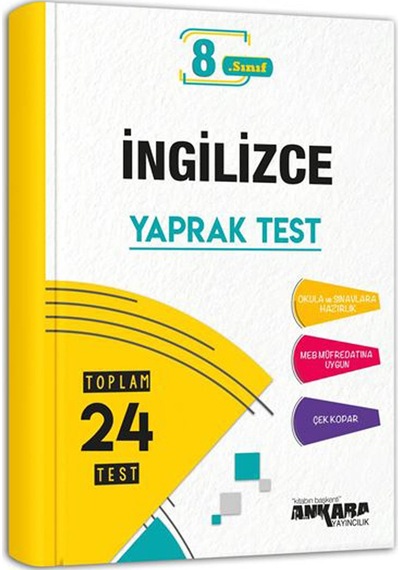 Ankara Yayınları 8. Sınıf Lgs Ingilizce Yaprak Test