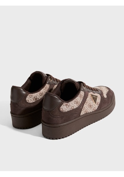 Guess Miriam Deri Karışımlı Kadın Sneaker Ayakkabı Fltm16fal12 Kahve