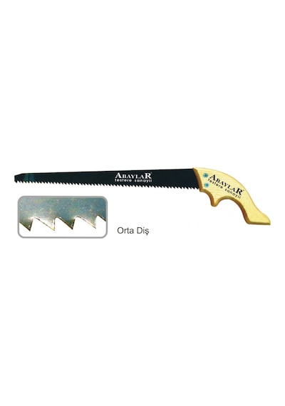 Lar Orta Diş Bağ Testere 35 Cm - Ahşap Sap