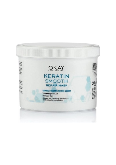Okay Keratin Smooth Onarıcı Keratin Maske 500 ML Okay Keratin Smooth Onarıcı Keratin Maske 500 ML