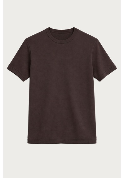 Antioch Pamuklu Erkek T-shirt Kahverengi