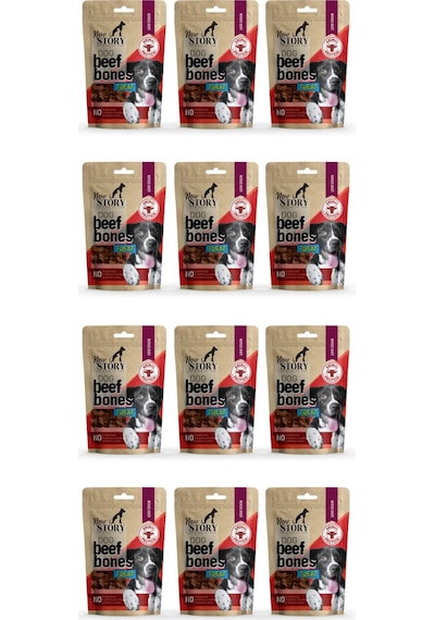Dog Beef Bones 12x80gr. Biftekli, Köpek Ödül Maması