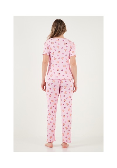 Lela Bayan Pijama Takımı 65770836 Pembe