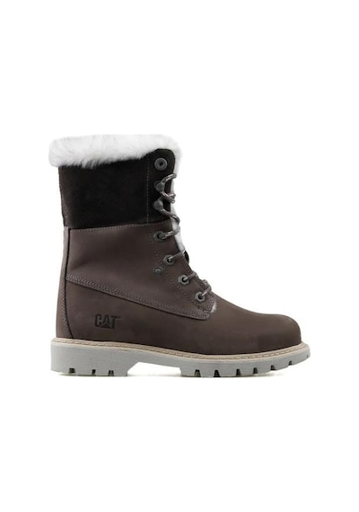 Caterpillar Utah Fur Darkgrey Nubuk Kadın Bot 001
