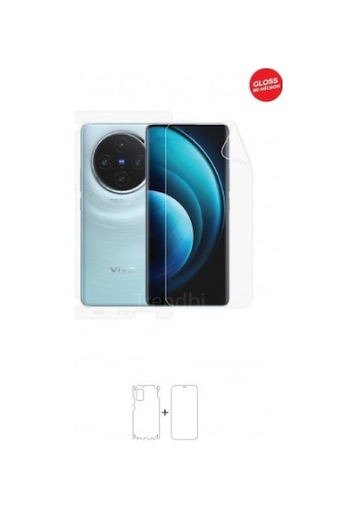 Vivo X100 Ön, Arka Ve Yan 360 Derece Tam Kaplama Tpu Film