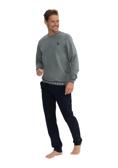 U.s. Polo Assn. 18815 Erkek Ev Giyim Uzun Kollu Pijama Takım 001