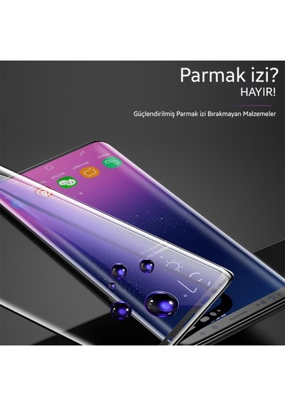 Baseus Samsung Uyumlu Galaxy S9 Için 3D Kavisli Full Kaplama Ekran Koruyucu Siyah