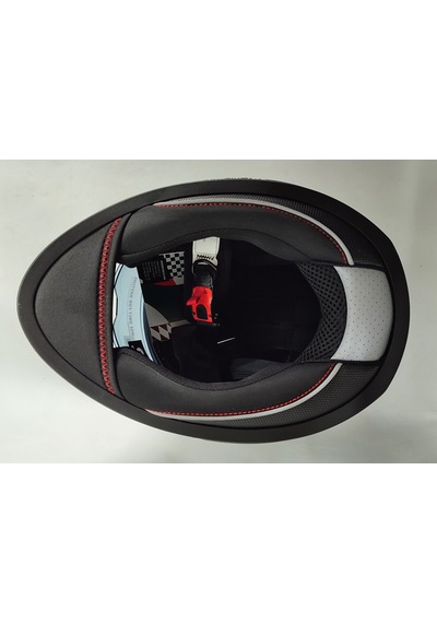 Shiro SH-667 Demon Güneş Vizörlü Kapalı Kask Kırmızı - Siyah