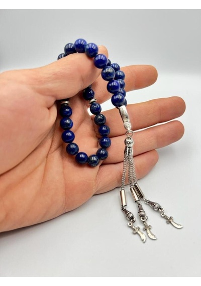 Sertifikalı Lapis Lazuli Doğal Taş Tesbih 8 Mm Aaa Kalite