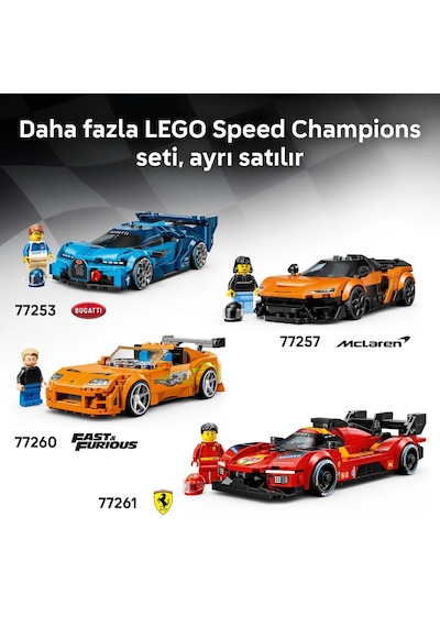 LEGO® Speed Champions Ken Block’un ‘65 Ford Mustang Hoonicorn V1’i 77262 - 9+ için Minifigür İçeren Oyuncak Yapım Seti (345 Parça)