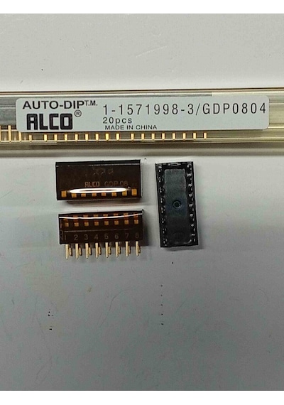 1-1571998-3 8li Piano Tip Dip Swich Tyco Soket 6 Adet