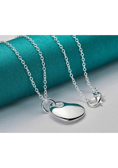 Eyelashes Silver 925 Ayar Gümüş Kalp Kolye