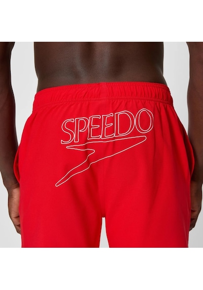 Speedo Classic Logo Volley 16" Erkek Şort Mayo Kırmızı