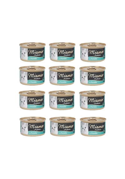 Miamor Pastete Alabalıklı Konserve Yetişkin Kedi Maması 12 x 85 G