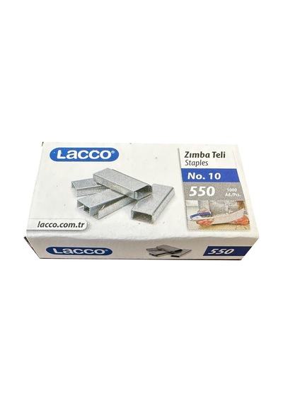 Lacco Tel Zımba - Küçük Boy No:10 - Zımba Teli - 1000 Adetlik Kutu