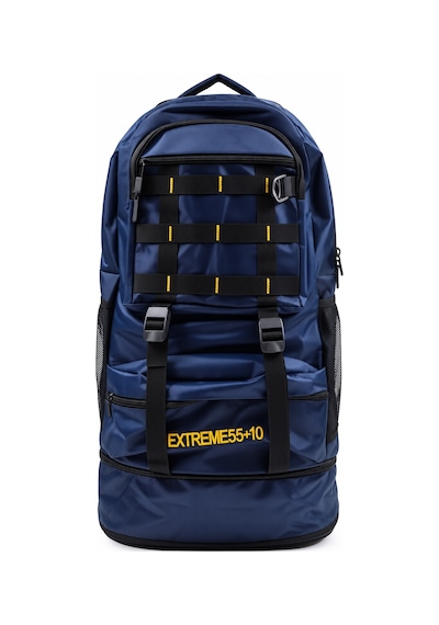Dağcı Çantası Kolonlu Mavi Outdoor Trekking Sırt Çantası 57x37x19 Cm Desenli