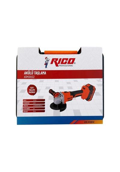 Rıco 028-re0030 Akülü Taşlama Makinesi Çift Akülü 115 Mm 20v