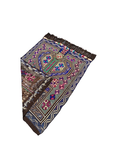 El Dokuma Sıfır Mut Kilimi 105x130 Renkli Kök Boya Kilim  Teşhir Ürün