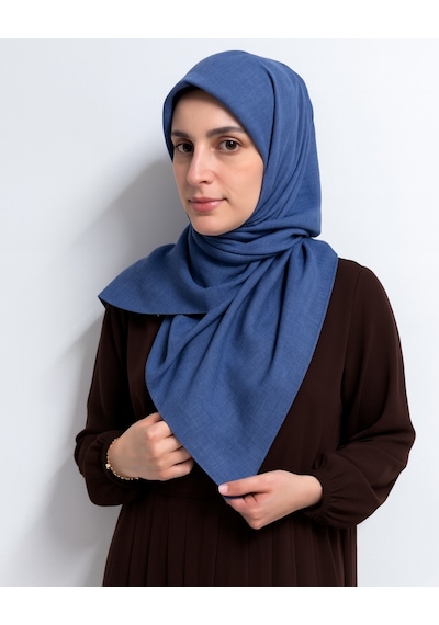 Bilenler Denim Kare Eşarp Kaymaz, Rahat Ve Şık Kullanım Indigo