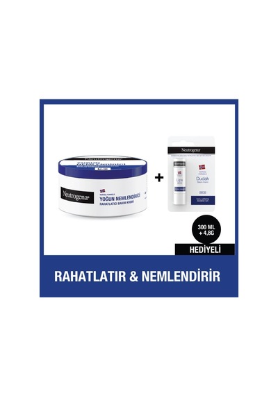 Neutrogena Yoğun Bakım Kremi 300 Ml Krem + Dudak Kremi Hediye