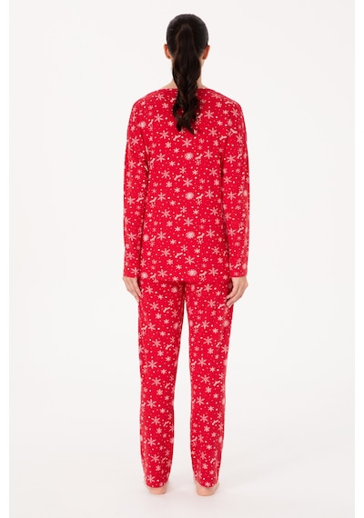 U.s. Polo Assn. Kadın Kırmızı Pijama Takım 50318877-vr030 Kırmızı