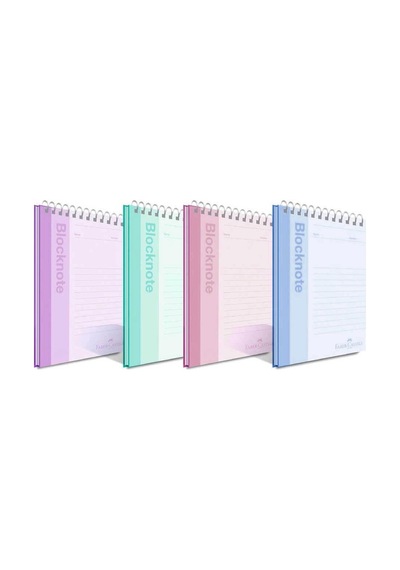 Faber-castell Bloknot Pastel Renk A4 80 Yaprak Çizgili