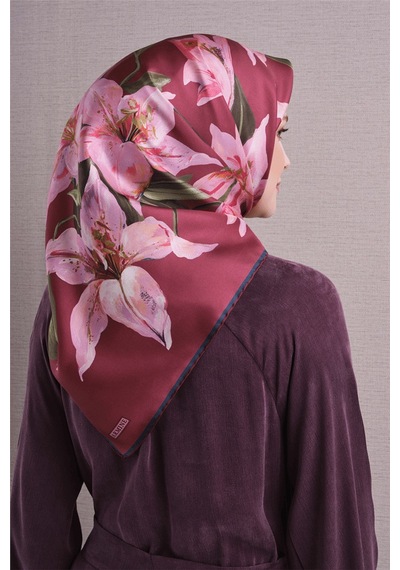 Armine İpek Eşarp 2027 Kış - 9620-01 Gül Kurusu Twill