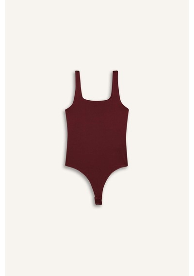 Defacto Kare Yaka Askılı Çıtçıtlı Body F8245ax25aubr115 Bordo-br115 Defacto Kare Yaka Askılı Çıtçıtlı Body F8245ax25aubr115 Bordo-br115