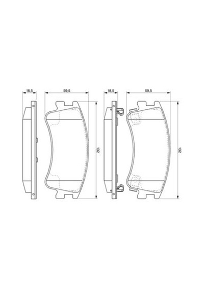 Mazda 6 2.0 2002-2007 Bosch Ön Balata 24046