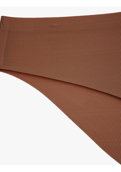 Koton Rahat Kalıp Dokulu Brief Külot Kahverengi 6slk30080mk Kahve