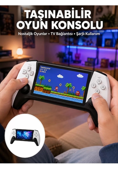 Hepsi Kompakt Ve Hafif Retro Oyun Konsolu 1000 Klasik Oyun Dahil Najmaddin