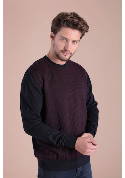 Ferraro Bisiklet Yaka Superfine Yün Kazak - Bordo Bordo (490433087) Bordo Ferraro Bisiklet Yaka Superfine Yün Kazak - Bordo Bordo (490433087) Bordo