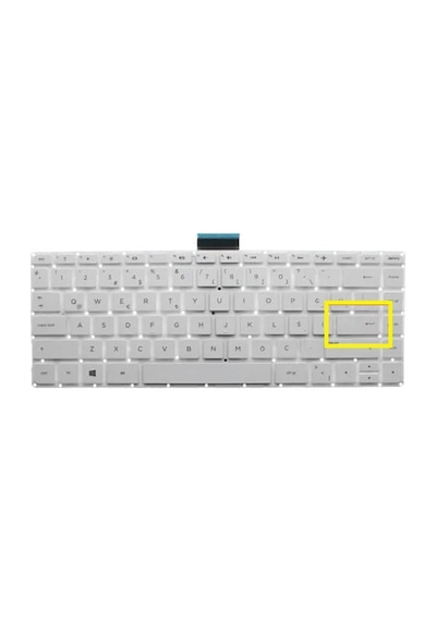 Hp V150530ak1, Nsk-cx0sw 0t, 9z.nc9sw.00t Uyumlu Klavye Gri Küçük Enter Tuş Takımı Tuş Seti Türkçe