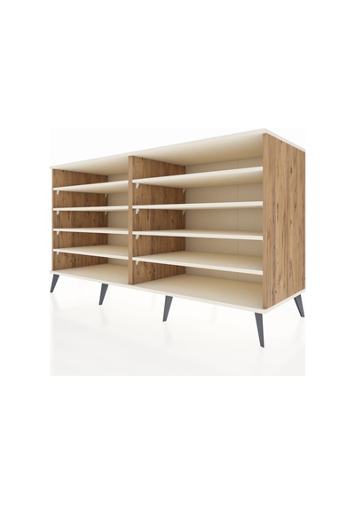 Kronos Konsol 8 Raflı 176x59x99 Çam-aytaşı Çam-aytaşı