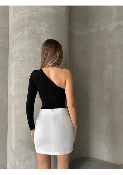 Kadın Siyah Çıtçıtlı Body
