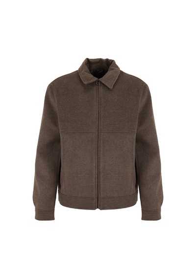Fabrika Kahverengi Erkek Slim Fit Mont F6wm-mnt 2109 Kahverengi Melanj