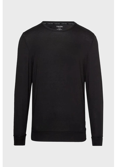 Calvin Klein L/s Sweatshırt, P7a Erkek Siyah Sweatshirt