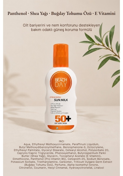 Beach Day Sun Milk Spf 50+ 150 ML