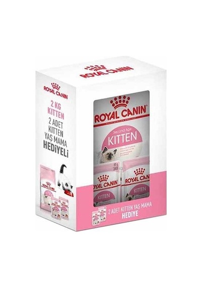 Royal Canin Box Kümes Hayvanlı Yavru Kedi Maması 2 KG + Yaş Mama 2'li